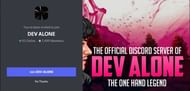 Dev Alone's server (Image via Discord)